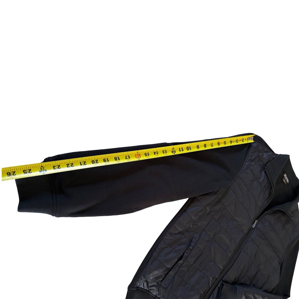 Michael Kors Mens Quilted Puffer Jacket Bomber Style Black Full Zip Size M - Picture 6 of 11